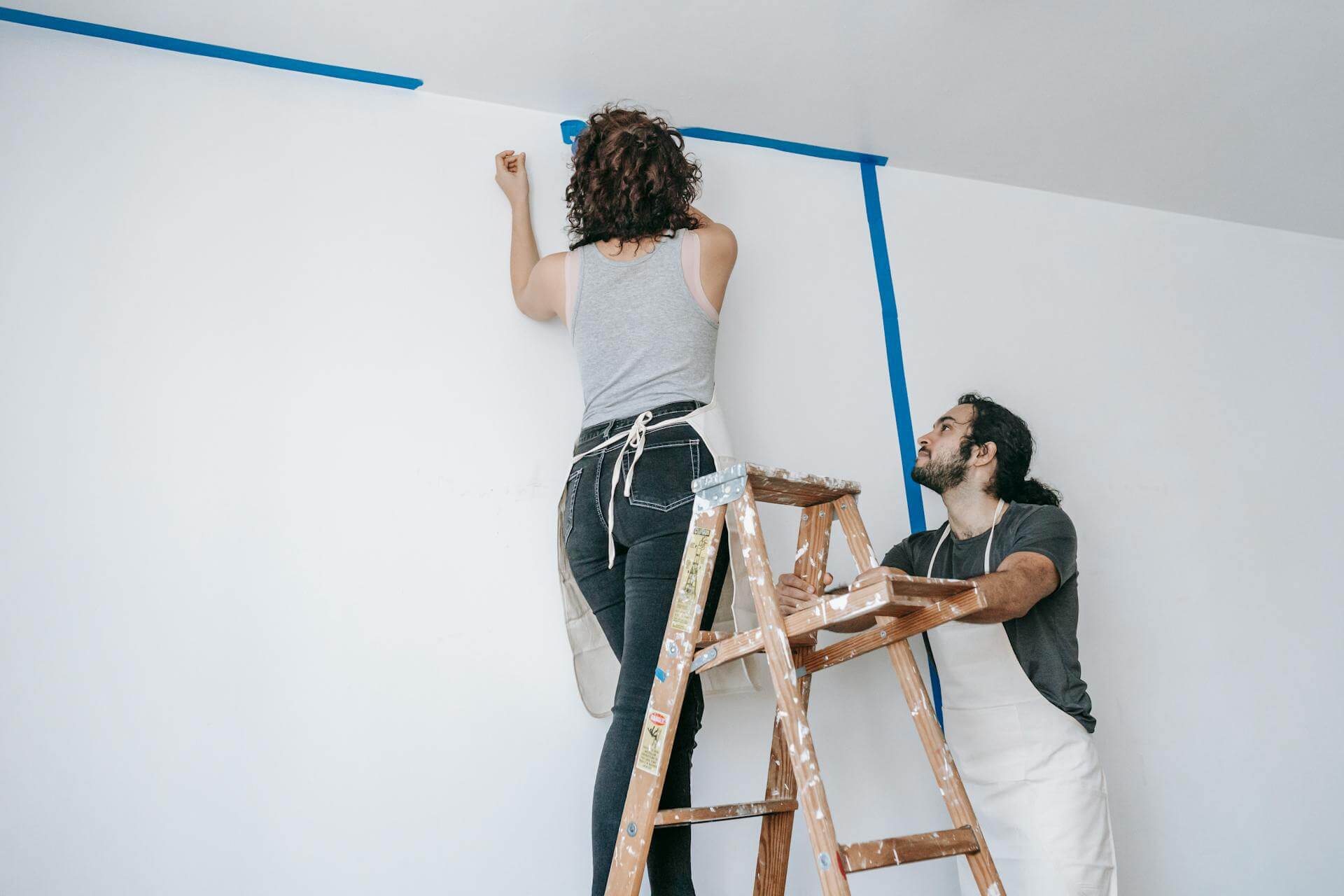 Homeowner's paints home interior